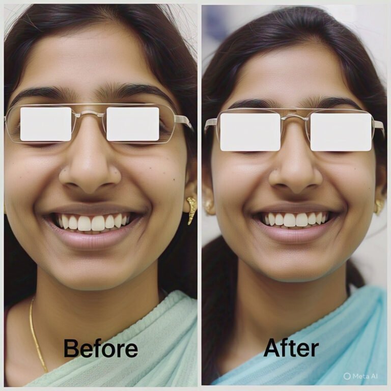 Perfect Smile Super Speciality Dental Clinic Kolkata ( Cosmetic dental image Before & after )