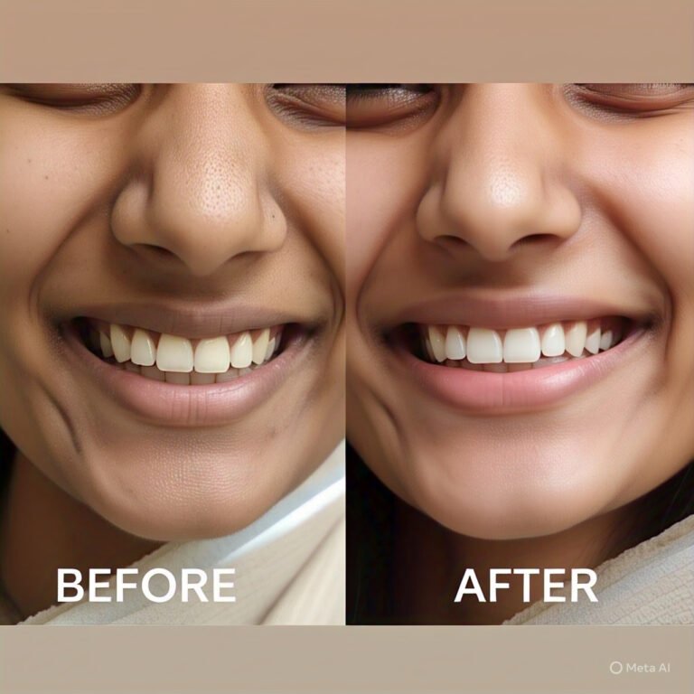 Perfect Smile Super Speciality Dental Clinic Kolkata ( Cosmetic dentry before & after image )